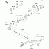 Схема узла: Переключатель передач для Kawasaki ZR1000 Z1000