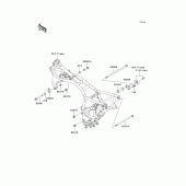 Схема вузла: Кріплення двигуна для Kawasaki ZG1000 Concours