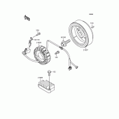 Схема вузла: Генератори для Kawasaki KL250 KL250 Super Sherpa