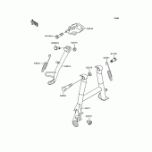 Схема узла: Подставка для Kawasaki EX250 ZZR250