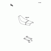 Схема вузла: Сидіння для Kawasaki KMX125