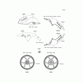 Схема вузла: Decals(ebony)(pbf/pcf) для Kawasaki ZR750 Z750R ABS