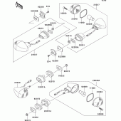 Схема вузла: Поворотники для Kawasaki ZX636 Ninja ZX-6R