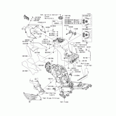 Схема узла: Fuel tank(1/2) для Kawasaki ZX1400 Ninja ZX-14