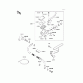 Схема вузла: Front master cylinder(kle500-a2/a3/a4) для Kawasaki KLE500
