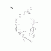 Схема вузла: Ignition system для Kawasaki KL650 KLR650