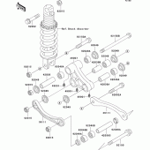 Схема узла: Подвеска для Kawasaki ZX1100 ZZ-R1100