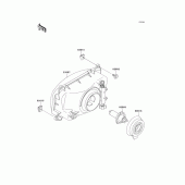 Схема вузла: Headlight(s) для Kawasaki EX500 GPZ500S