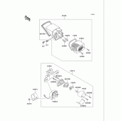 Схема вузла: Задній ліхтар (Стоп-сигнал) для Kawasaki VN750 Vulcan 750