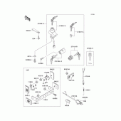 Схема вузла: Ignition switch(1/2) для Kawasaki KLE500