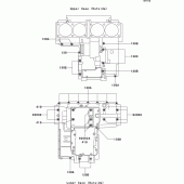 Схема вузла: Болти картера двигуна для Kawasaki ZR1100 Zephyr 1100RS
