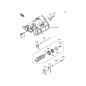 Схема вузла: Gear Change Drum/Shift Fork(s) для Kawasaki EX300 Ninja 300