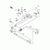 Схема вузла: Перемикач передач для Kawasaki ZR250 Balius-II