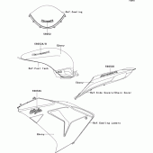 Схема вузла: Decals(ebony)(d6f) для Kawasaki ZX1000 Ninja ZX-10R
