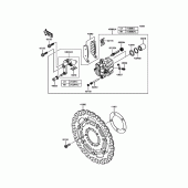 Схема вузла: Переднє гальмо для Kawasaki ZR800 Z800