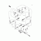 Схема узла: Система зажигания для Kawasaki VN1500 VN1500 Classic Tourer Fi