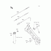 Схема вузла: Троси для Kawasaki KLX110 KLX110