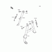 Схема узла: Подставка для Kawasaki ZR1100 Zephyr 1100