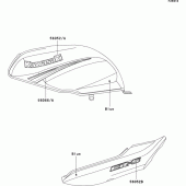 Схема узла: Decals(blue)(er500-c3) для Kawasaki ER500 ER-5