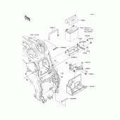 Схема узла: Battery case для Kawasaki ZX1400 ZZR1400 ABS