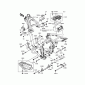 Схема узла: Крепление двигателя для Kawasaki KLX140 KLX140L