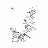 Схема вузла: Battery Case для Kawasaki VN1700 Vulcan 1700 Nomad ABS