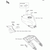 Схема вузла: Інформаційні наклейки для Kawasaki ZX1000 Ninja ZX-10R