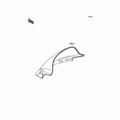 Схема вузла: Аксесуар (Wind Shield) для Kawasaki EX250 Ninja 250