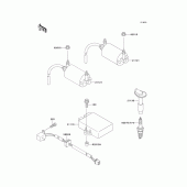 Схема узла: Система зажигания для Kawasaki KLE250 Anhelo