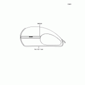 Схема узла: Наклейка(Синий/Белый)(LHF) для Kawasaki BJ250