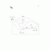 Схема узла: Сиденье для Kawasaki KLE650 Versys 650