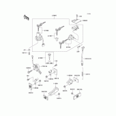 Схема вузла: Ignition switch/locks/reflectors для Kawasaki ZX600 Ninja ZX-6R