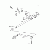 Схема вузла: Перемикач передач для Kawasaki BJ250 250TR