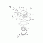 Схема вузла: Циліндр & Поршень для Kawasaki KLX650 KLX650R