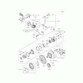 Схема вузла: Стартер для Kawasaki ER250 Z250 ABS