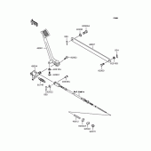Схема вузла: Лапка гальма для Kawasaki VN250 Eliminator 250V