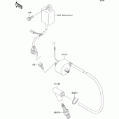 Схема вузла: Ignition system для Kawasaki KX500