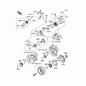 Схема узла: Starter Motor для Kawasaki KLX250 KLX250