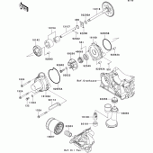 Схема узла: Масляный насос для Kawasaki ZX1000 Z1000SX