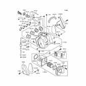 Схема узла: Воздушный фильтр (ZR400-F8) для Kawasaki ZR400 ZRX-II