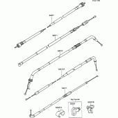 Схема узла: Тросики для Kawasaki ZX600 GPX600R