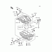 Схема узла: Картер двигателя для Kawasaki EX250 ZZR250