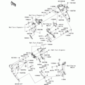 Схема вузла: Нижній обтічник для Kawasaki ZR1000 Z1000