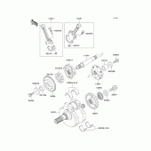 Схема узла: Коленчатый вал для Kawasaki VN1500 VN1500 Drifter
