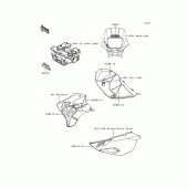 Схема вузла: Decals(kl650-c3/c4/c5)(red) для Kawasaki KL650 KLR650