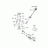 Схема вузла: Кермо & Пульт управління кермовим для Kawasaki ZR800 Z800