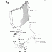 Схема узла: Масляный охладитель для Kawasaki ZX1400 ZZR1400 ABS