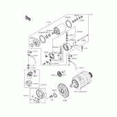 Схема вузла: Starter motor для Kawasaki EX250 Ninja 250