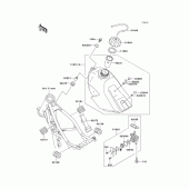 Схема вузла: Паливний бак для Kawasaki KX100