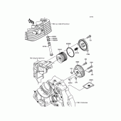 Схема узла: Масляный насос для Kawasaki KLX150 KLX150L